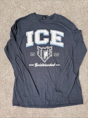 ICE Goldblooded Navy Long-Sleeve Graphic Tee